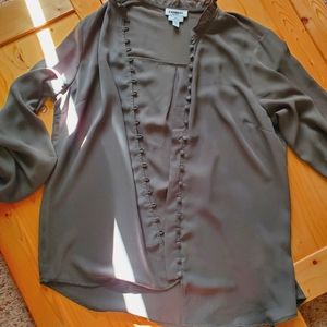 Express Mint Green Large Button Down Blouse